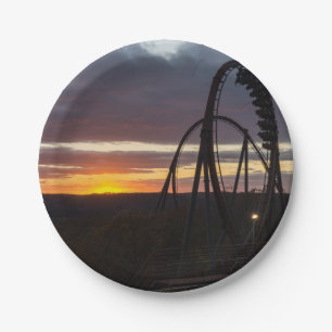 Wildfire Sunset Paper Plates