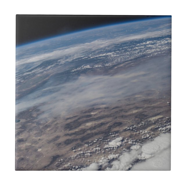 Wildfires Around Yosemite National Park. Ceramic Tile (Front)