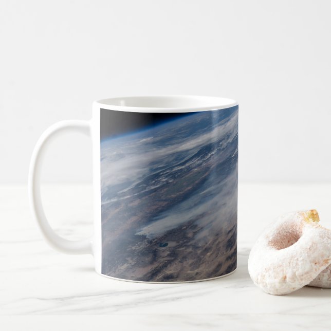 Wildfires Around Yosemite National Park. Coffee Mug (With Donut)