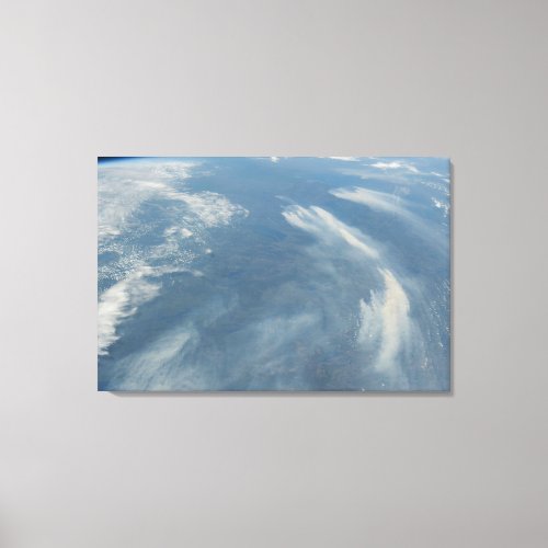 Wildfires Southeast Of James Bay In Quebec Canada Canvas Print