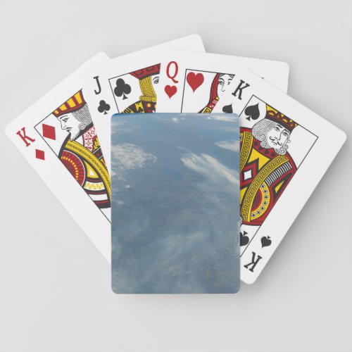 Wildfires Southeast Of James Bay In Quebec Canada Playing Cards