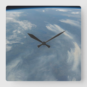 Wildfires Southeast Of James Bay In Quebec, Canada Square Wall Clock