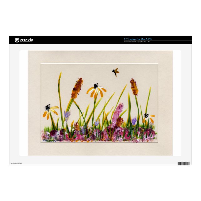 Wildflower 1b.jpg skins for 17" laptops (Product)