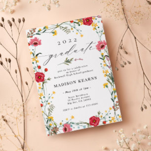 Wildflower 2026 Graduation Invitation