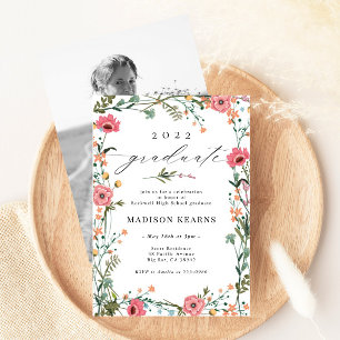 Wildflower 2026 Graduation Party Invitation
