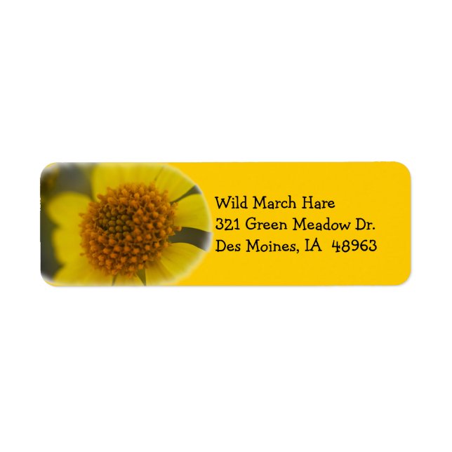 Wildflower 7 Return Address Label (Front)
