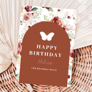 Wildflower 7th Birthday Card