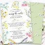 Wildflower Across the Miles Baby Shower by Mail Invitation