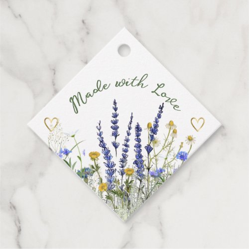 Wildflower and Heart Thanks for Supporting Hives Favor Tags