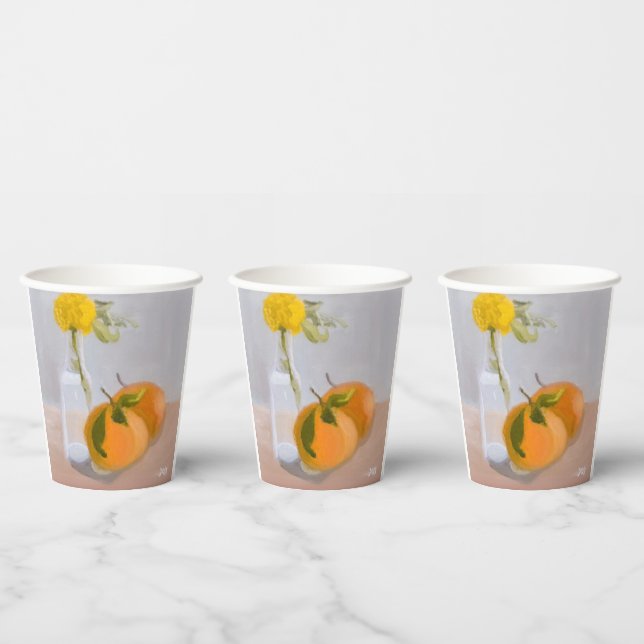 Wildflower and Oranges Paper Cups (Multi)