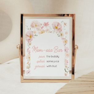 Wildflower Arch Baby in Bloom Mom Osa Bar Poster