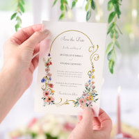 Wildflower Arch Wedding Save the Date
