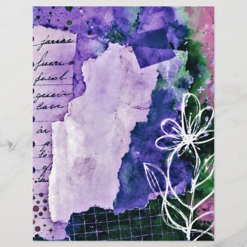 wildflower art, 8.5x11", multi purpose craft paper