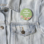 Wildflower auntie to be button<br><div class="desc">Wildflower auntie to be button 
Matching items available.</div>