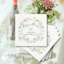 Wildflower Baby Bloom Floral Watercolor Sprinkle Napkins