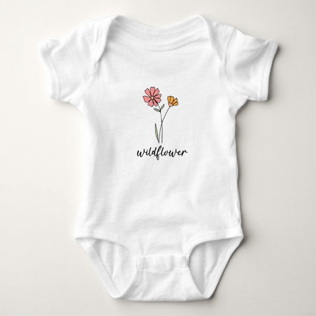 Wildflower Baby Bodysuit (Front)