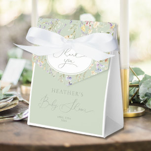Wildflower Baby in Bloom Baby Shower Favor Boxes