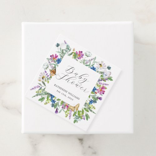 Wildflower Baby In Bloom Baby Shower Favor Tags