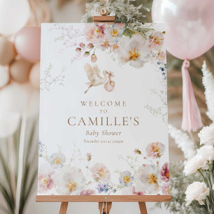 Wildflower Baby in Bloom Baby Shower Foam Board