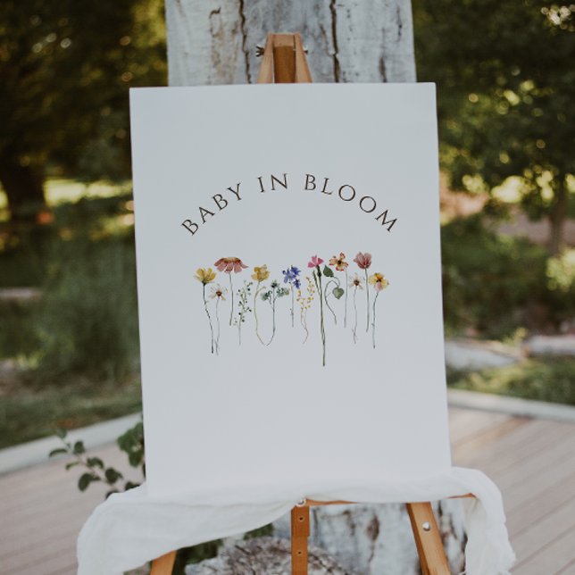 Wildflower Baby In Bloom Baby Shower Foam Board (Creator Uploaded)