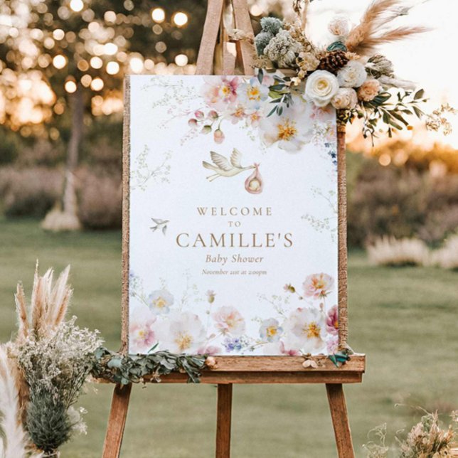 Wildflower Baby in Bloom Baby Shower Foam Board (Creator Uploaded)