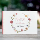 Wildflower Baby In Bloom Baby Shower Guestbook