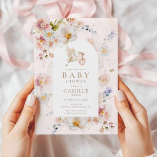 Wildflower Baby in Bloom Baby Shower Invitation