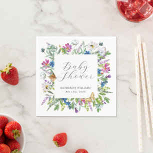 Wildflower Baby In Bloom Baby Shower Napkins