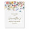 Wildflower Baby In Bloom Baby Shower Welcome Sign