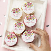 Wildflower Baby In Bloom Floral Baby Shower Edible Frosting Rounds