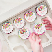Wildflower Baby In Bloom Floral Baby Shower Edible Frosting Rounds