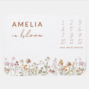 Wildflower Baby in Bloom Floral  Blanket