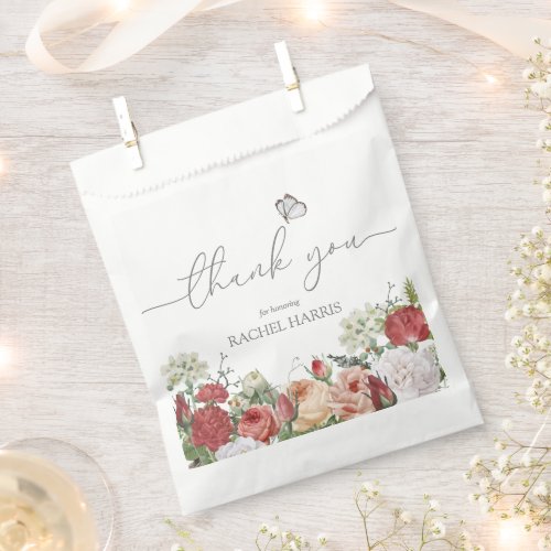 Wildflower Baby in Bloom Girl Thank You  Favor Bag