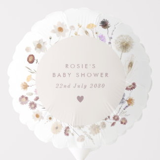Wildflower Baby Shower Balloon