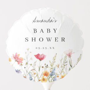 Wildflower Baby Shower Balloon