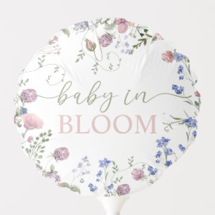 Wildflower Baby Shower Balloons