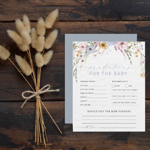 Wildflower Baby Shower Blue Predictions and Advice