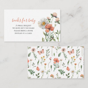 Wildflower Baby Shower books for baby Enclosure Ca