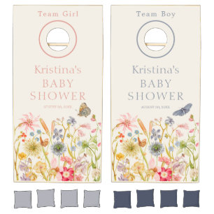 Wildflower Baby Shower Cornhole Set