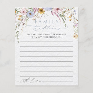 Wildflower Baby Shower Family Tradition Game