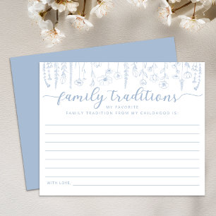 Wildflower Baby Shower Family Traditions Card