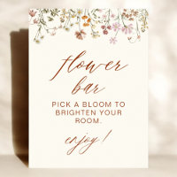 Wildflower Baby Shower Flower Bar