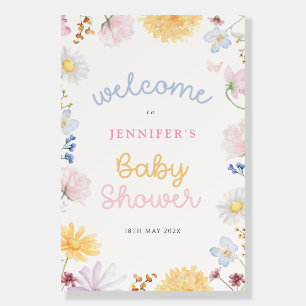 Wildflower Baby Shower Foam Boards