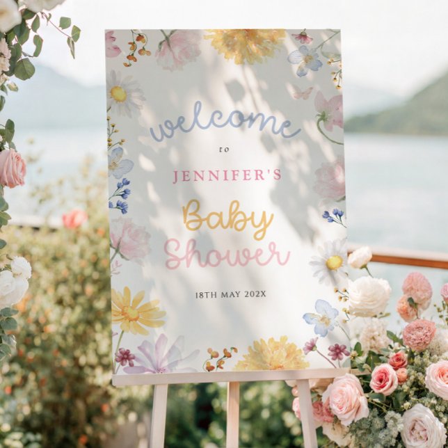 Wildflower Baby Shower Foam Boards (Creator Uploaded)