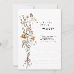 Wildflower Baby Shower Game Guess The Mess Card