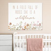 Wildflower Baby Shower Girl's Floral Photo Print