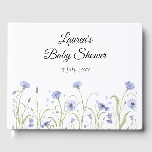 Wildflower Baby Shower Guest Book
