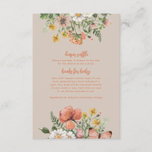 Wildflower Baby Shower Insert