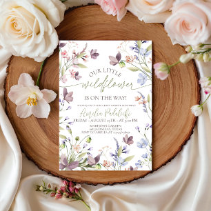 Wildflower Baby Shower Invitation