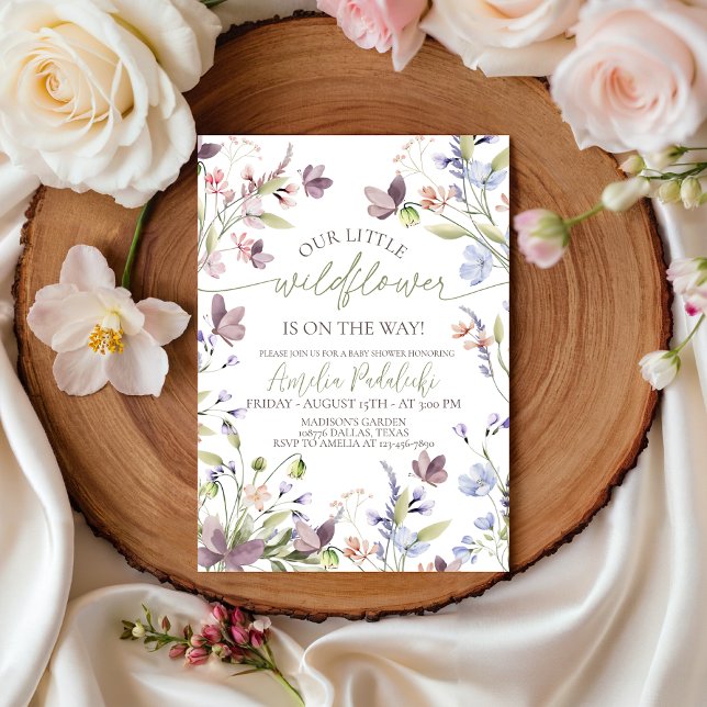 Wildflower Baby Shower Invitation (Creator Uploaded)